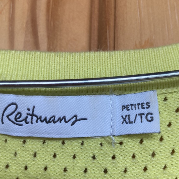 Reitmans knit crew neck long sleeve sweater petites size XL - Picture 3 of 4